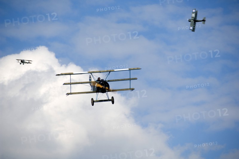 World War I aerial warfare re-enactment, Festival of History, Kelmarsh Hall, Northamptonshire, 2007