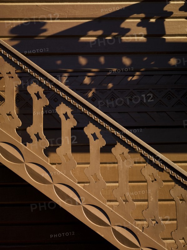 Detail of the stairs of the Swiss cottage, Osborne House, East Cowes, Isle of Wight, 2007