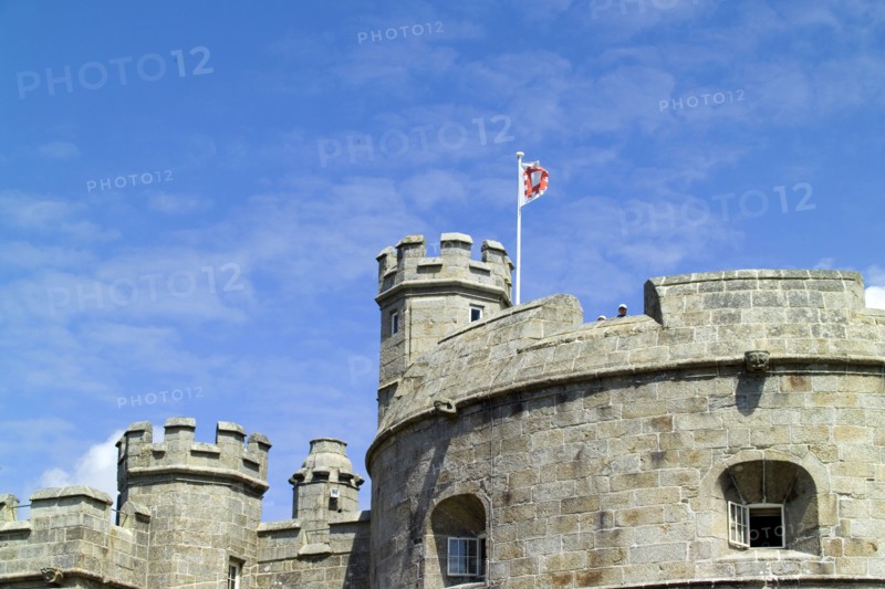 Battlements of Pendennis Castle, Falmouth, Cornwall, 2006