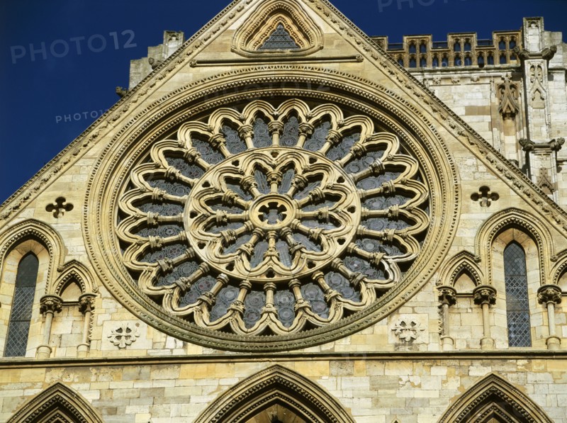 Rose window, York Minster, North Yorkshire