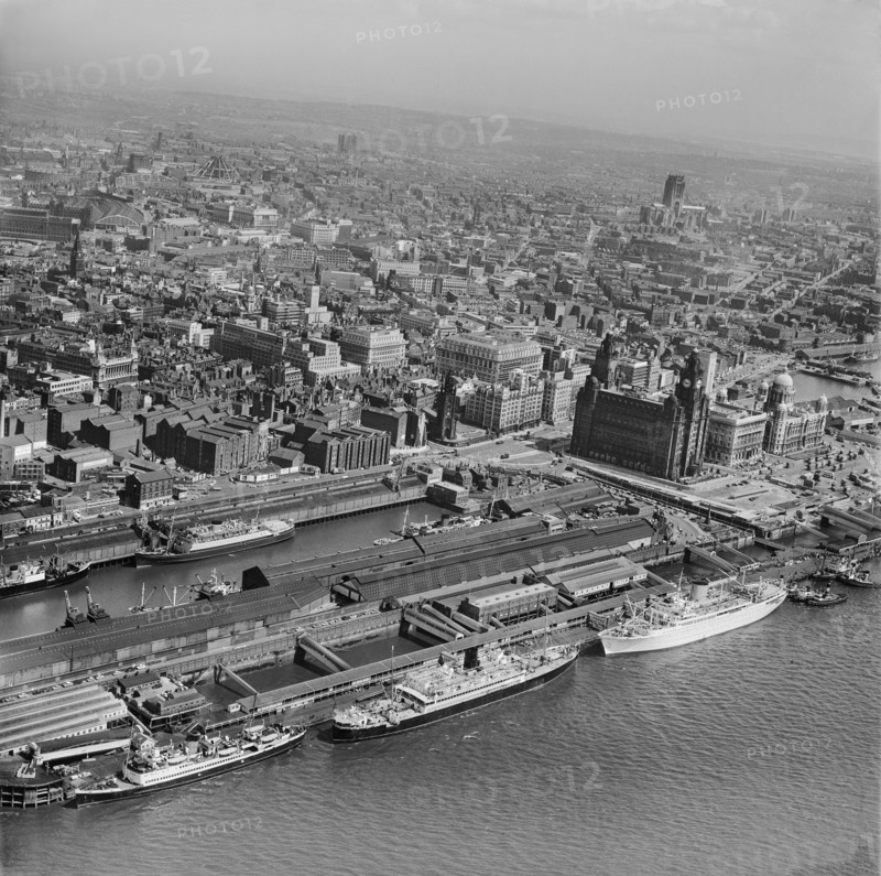 Pier Head, Liverpool, Merseyside, July 1964