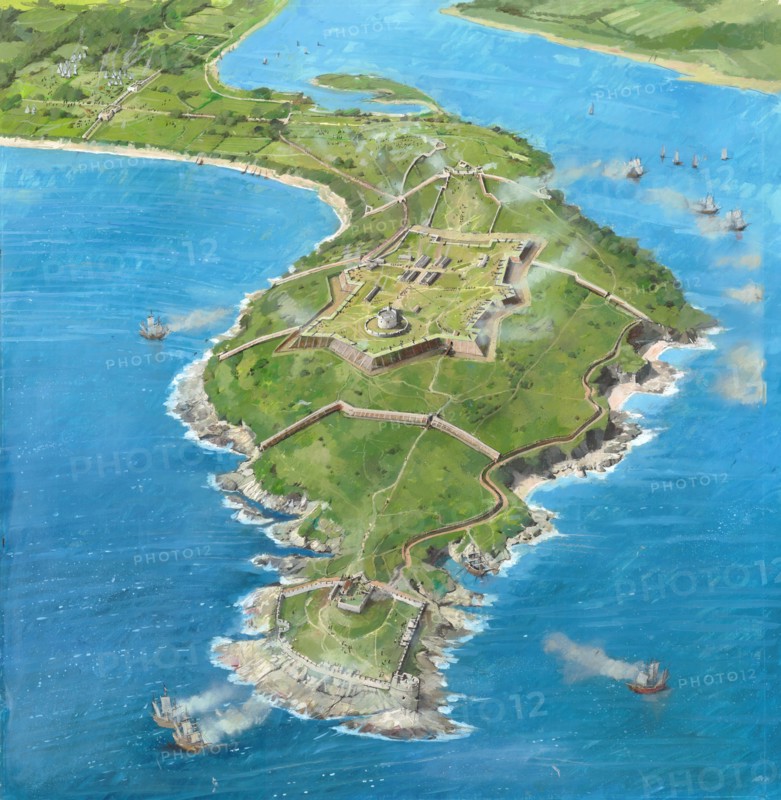 Pendennis Castle during the siege of 1646, (c1990-2010) Artist