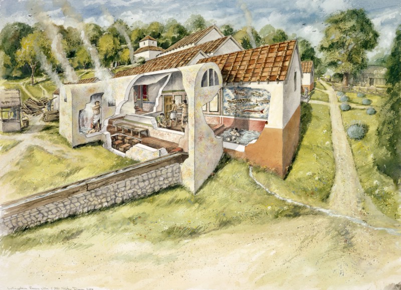 Lullingstone Roman Villa, c4th century, (c1990-2010)