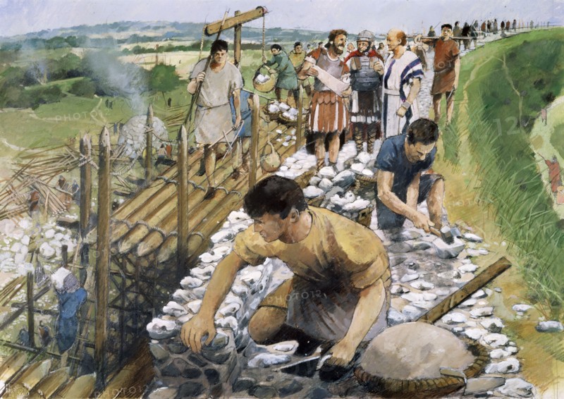 Silchester Roman City Walls, c2nd century, (1990-2010)