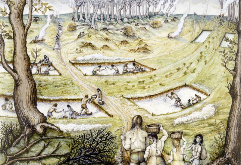 Digging defence ditches, c5th century BC, (c1990-2010)