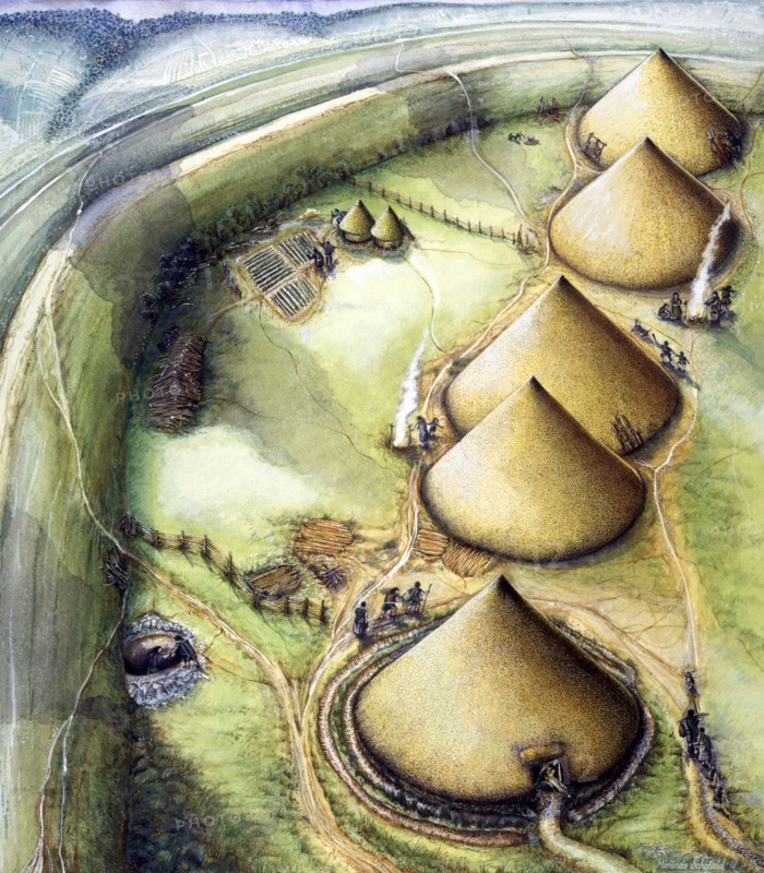 Maiden Castle c5th century BC, (c1990-2010)