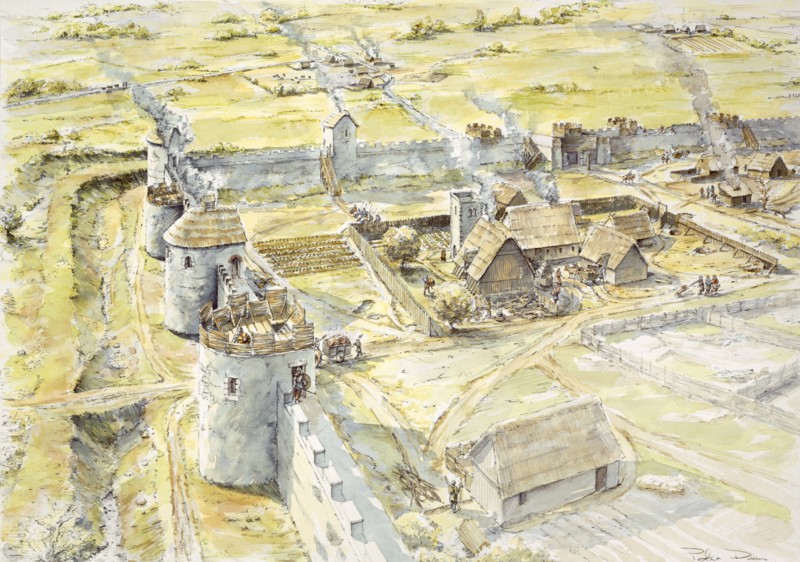 Portchester Castle, late 10th century, (c1990-2010)