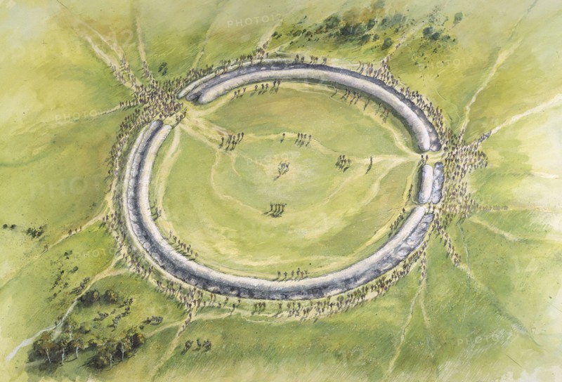 Stonehenge Phase 1, c30th century BC, (c1990-2010)