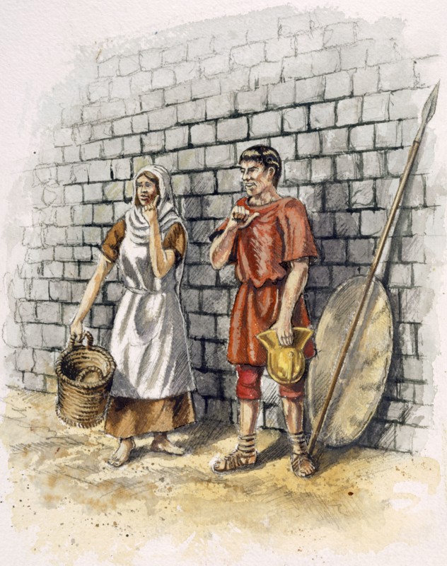 Roman man and woman, c2nd century, (c1990-2010)
