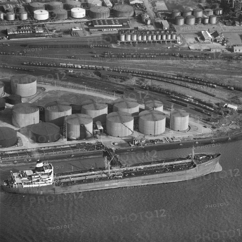 Tanker 'Esso Portsmouth' at Shell Haven Oil Refinery, Thames Haven, Thurrock, Essex, 1967