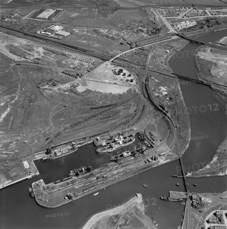 Prince of Wales Dock, Workington, Cumbria, 1953