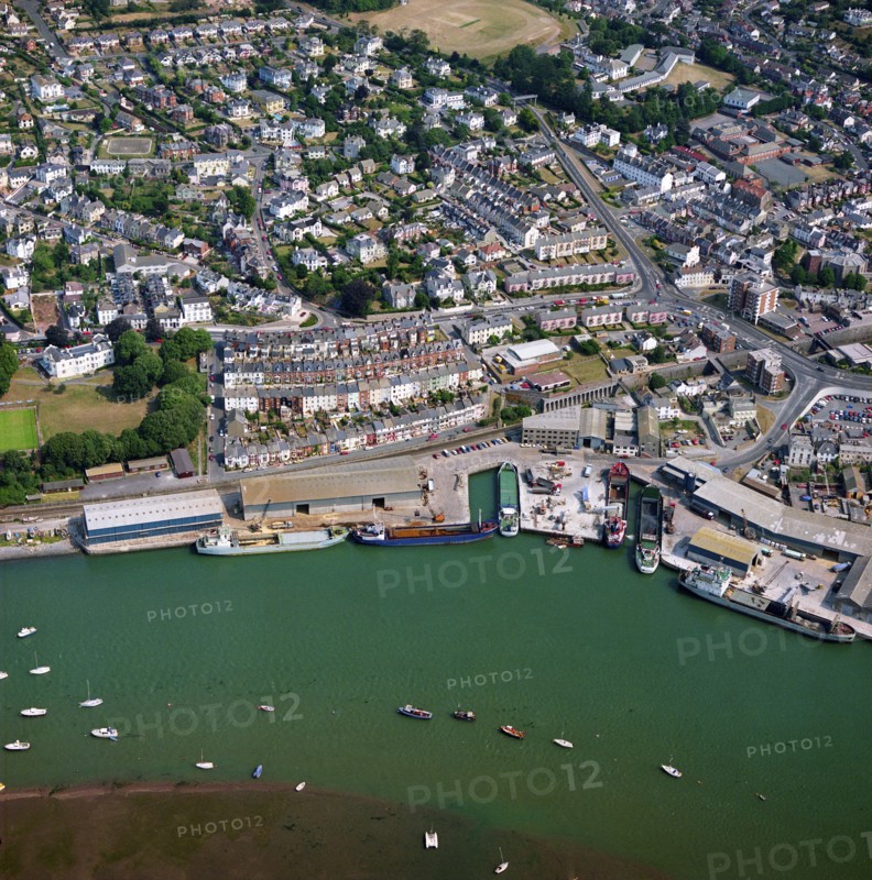 Docks and marina, Teignmouth, Devon, 1990