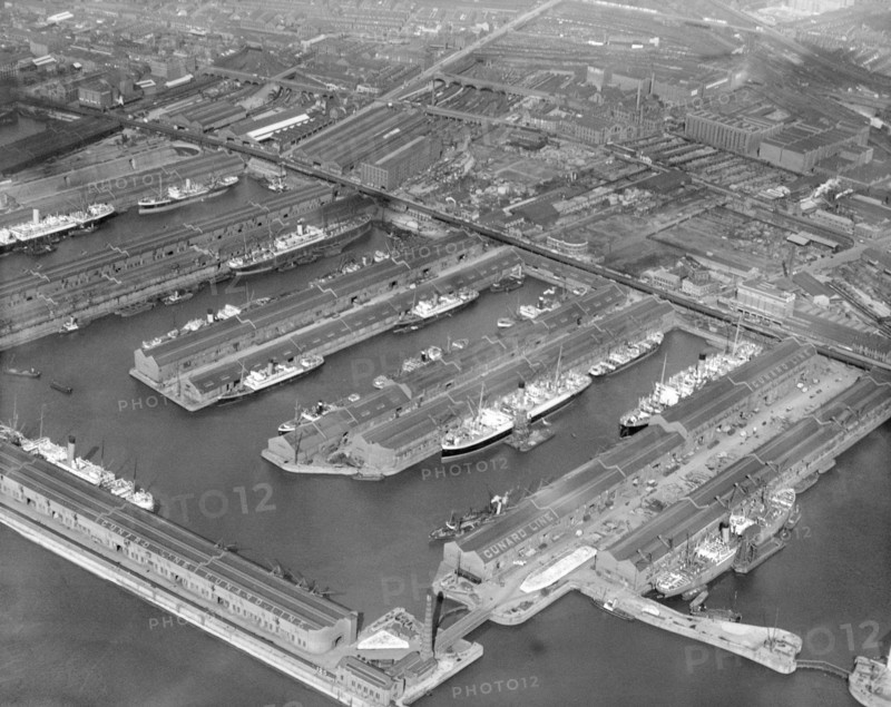 Huskisson Docks, Liverpool, Merseyside, 1928