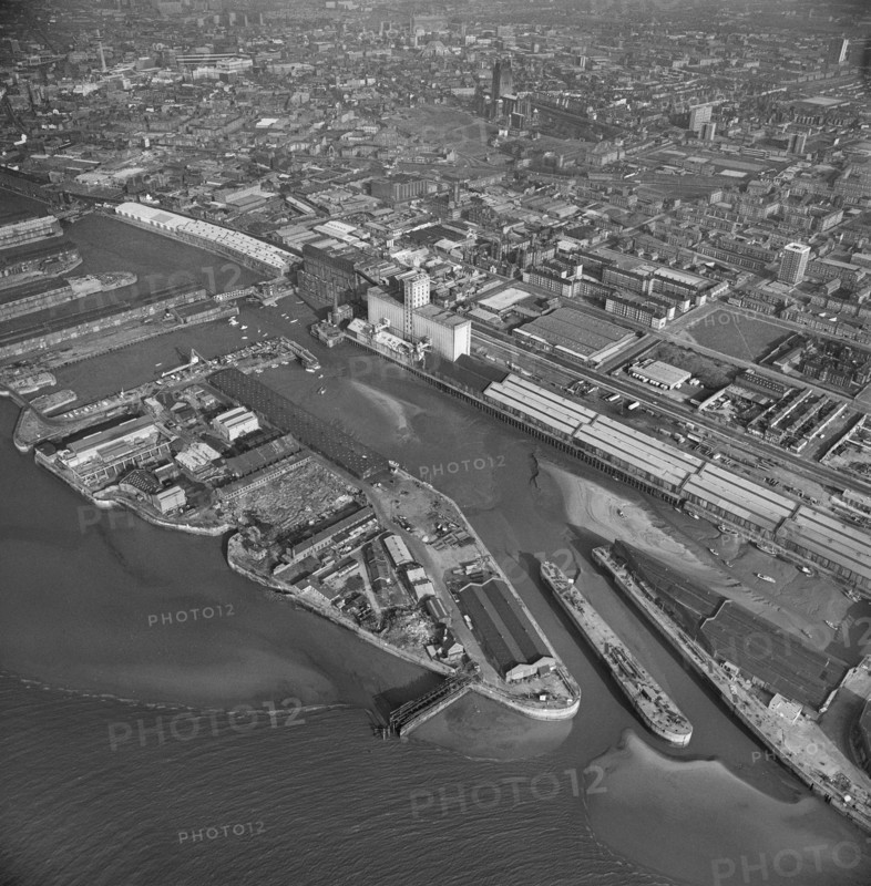 Brunswick Dock, Liverpool, Merseyside, 1980