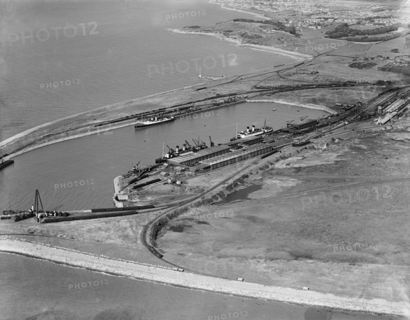 Heysham Harbour and Half Moon Bay, Lancashire, 1934