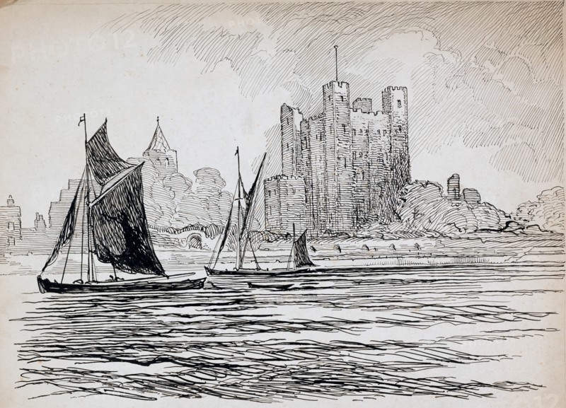 Rochester Castle, Kent, 1892-1933
