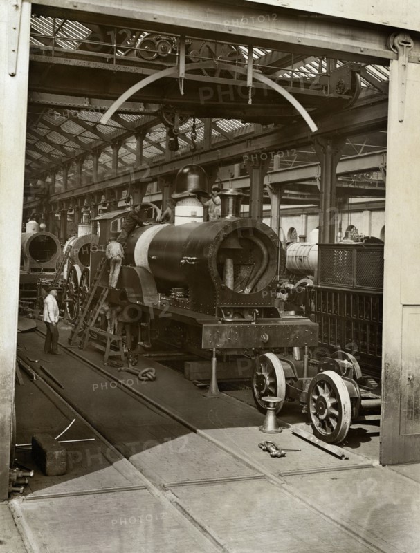 Crewe Locomotive Works, Forge Street, Crewe, Cheshire, 1910