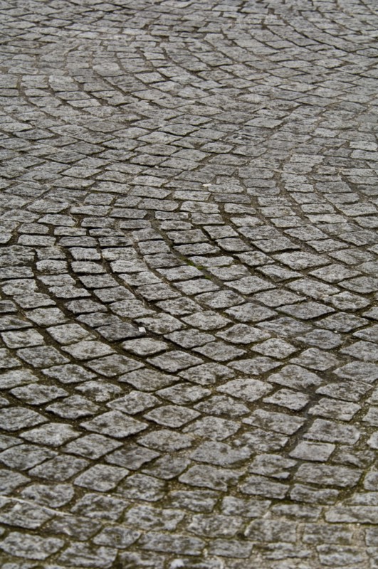 Cobbled street surface, Castlefield area, Manchester, c2009
