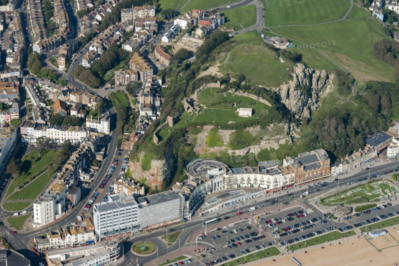 Hastings Castle, East Sussex, 2015