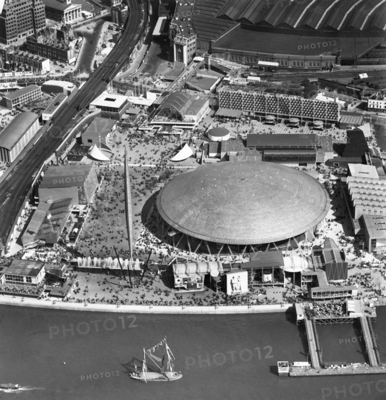 Festival of Britain site, South Bank, Lambeth, London, May 1951