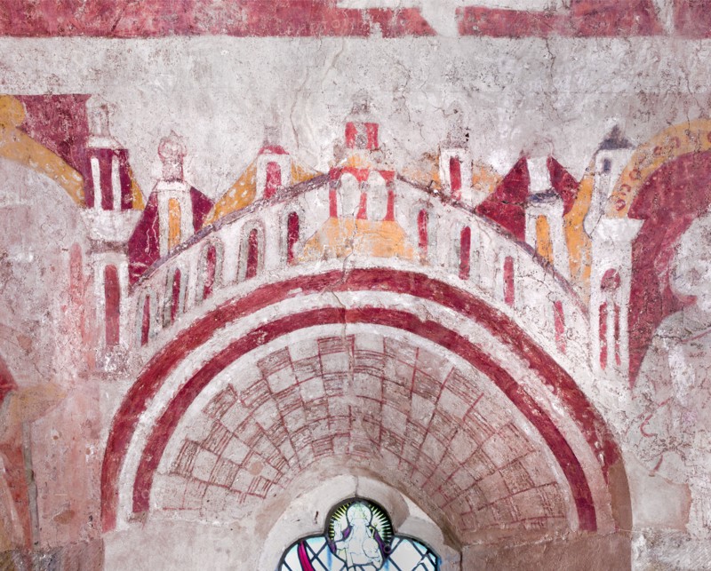 Medieval wall painting, St Mary's Church, Kempley, Gloucestershire, c2010