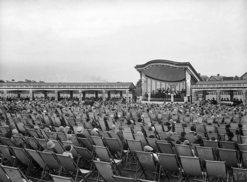 Band performance, Happy Mount Park, Bare, Morecambe, Lancashire, 1925-1930