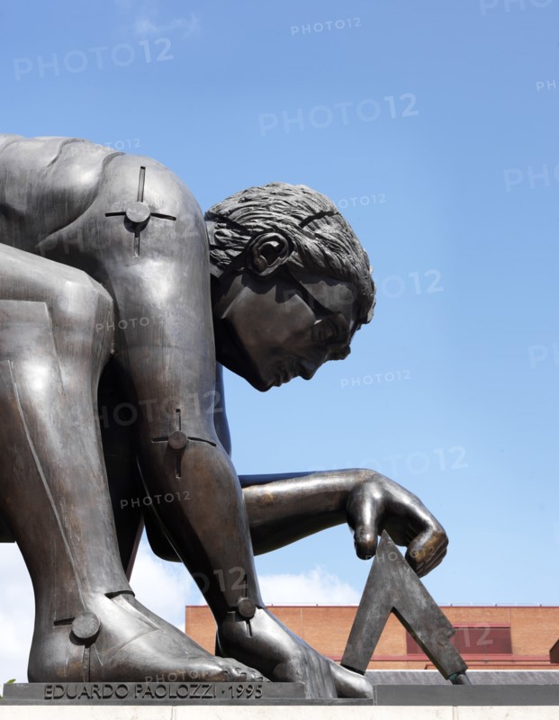 Newton after Blake', sculpture by Eduardo Paolozzi, British Library, 98 Euston Road, London, 2015