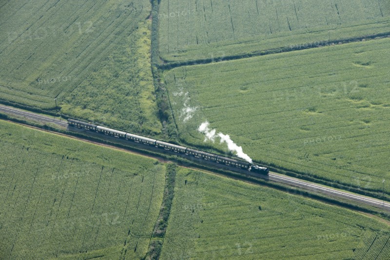 Steam train on the West Somerset Railway near Dunster, Somerset, c2010s(?)