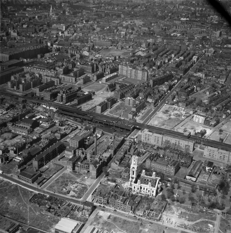 Church of St George in the East, Stepney, London, 1960