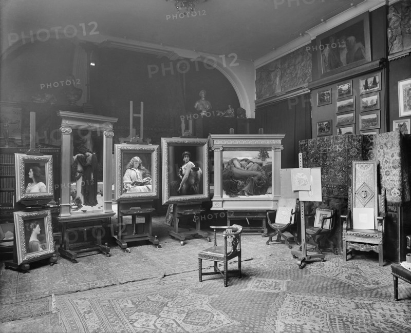 Lord Frederic Leighton's studio, Leighton House, 12 Holland Park Road, London, 1895