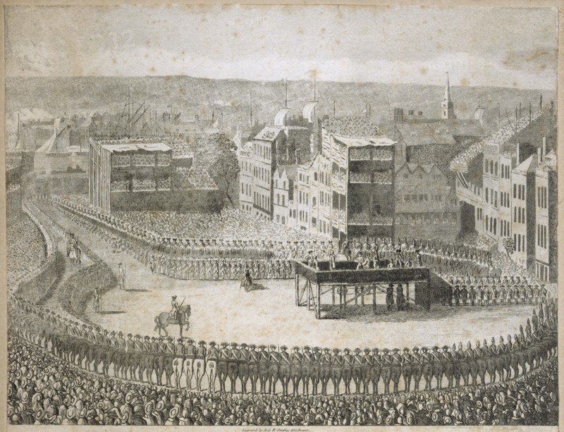 Execution of the rebel lords in 1745', Tower Hill, London, 18th century