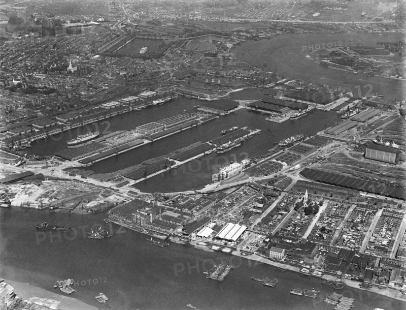 West India Docks, London, 1935