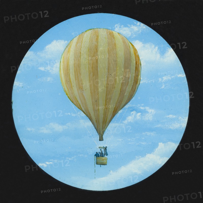 Ballooning scene, 1882-1892