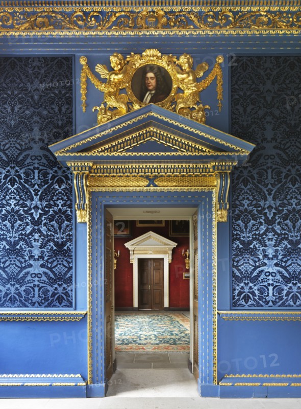 Doorway of the Blue Velvet Room, Chiswick House, London, c2014