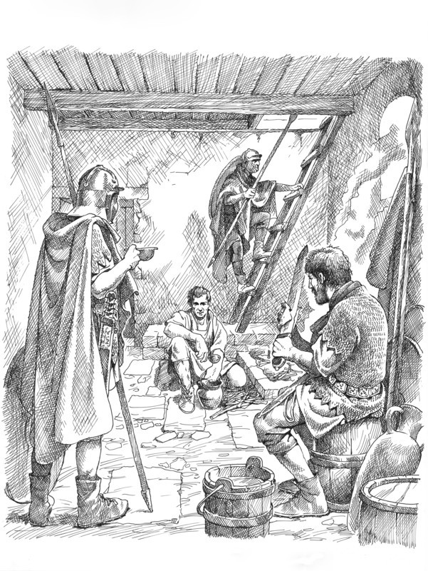 Life inside a turret on Hadrian's Wall, 2nd or 3rd century (c1985-c2000)