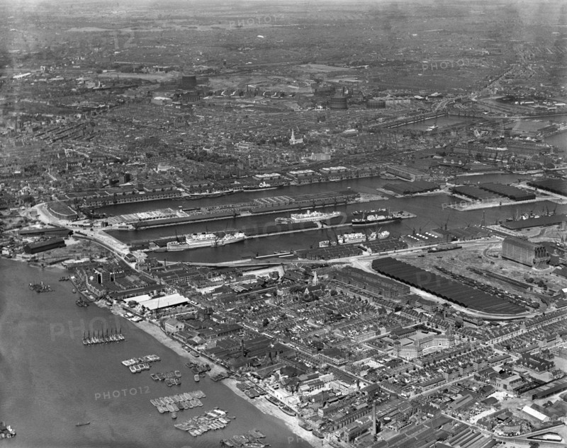 East India Docks, London, 1937