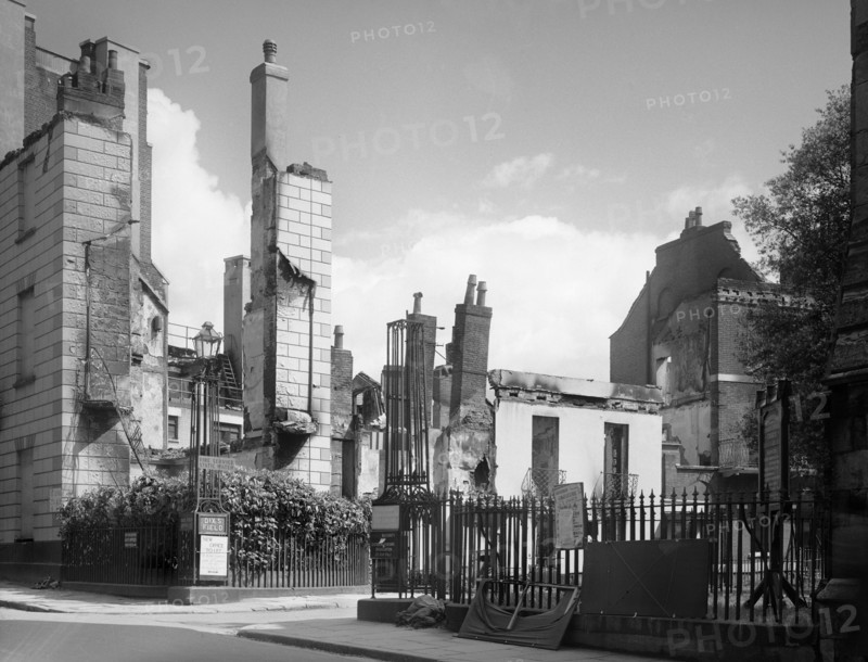 Bombed ruins of No 1 Dix's Field, Exeter, Devon, 1942