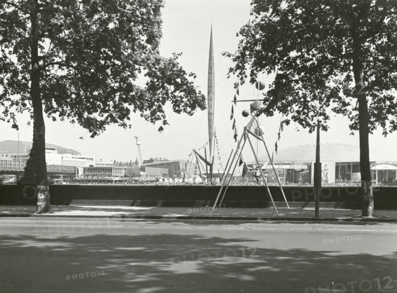Festival of Britain site, South Bank, Lambeth, London, 1951