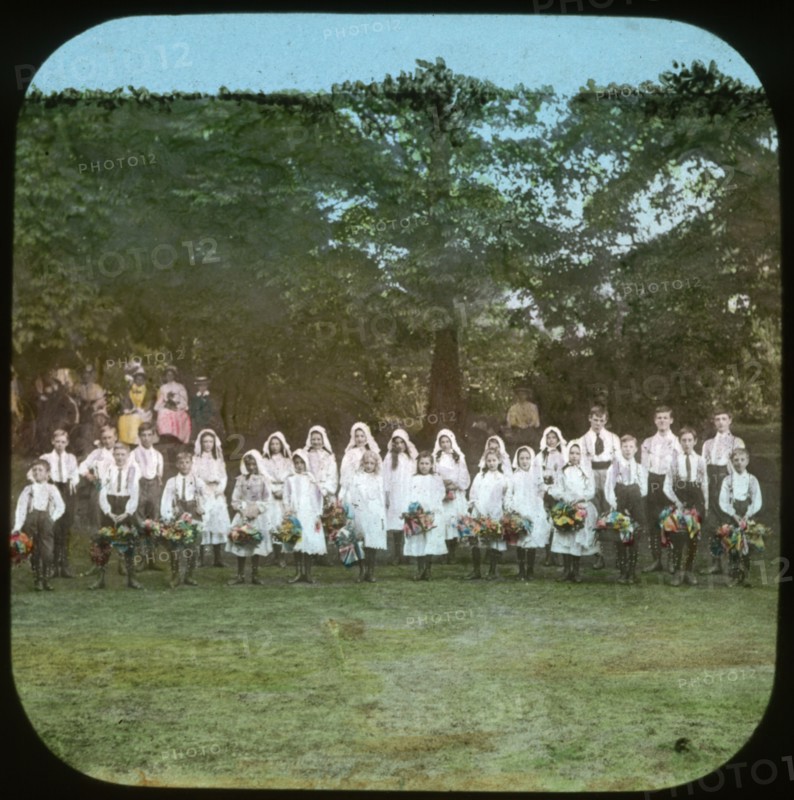 Strawberry Fair, Iffley, Oxford, Oxfordshire, 1908