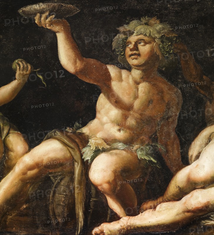 Detail of painted panel, Elysium Room, Bolsover Castle, Derbyshire, c2009