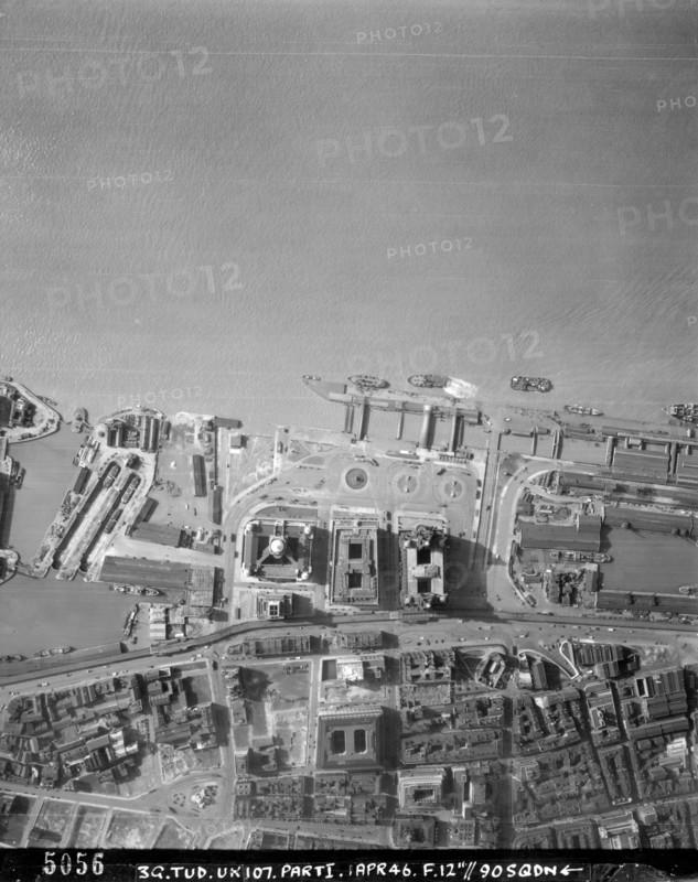 Albert Dock, Liverpool, Merseyside, April 1946