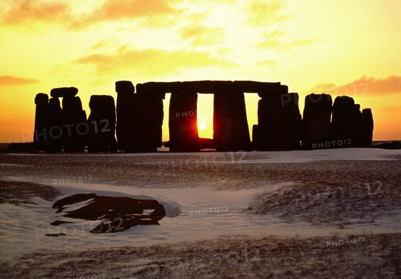 Stonehenge sunset, Wiltshire