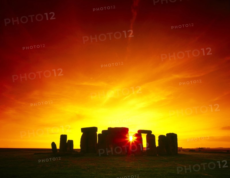 Stonehenge sunset, Wiltshire