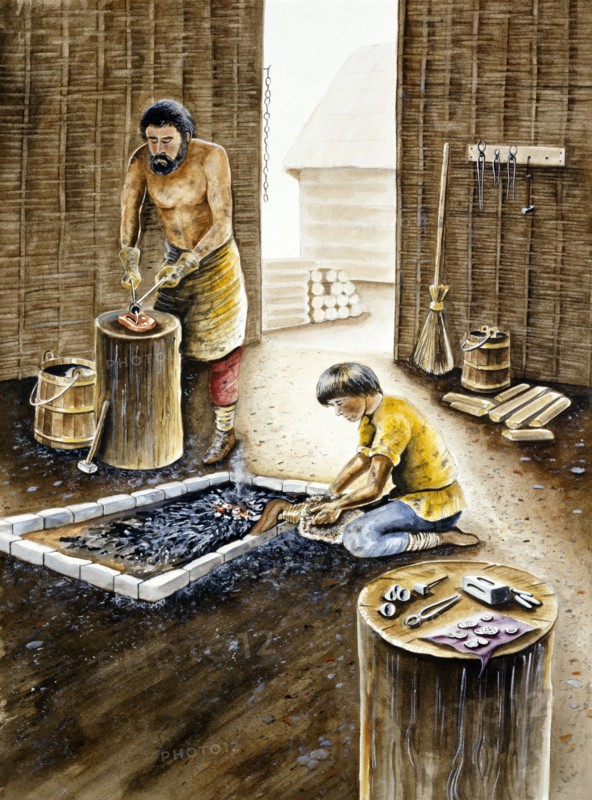 Viking metalsmith's workshop, mid 10th century