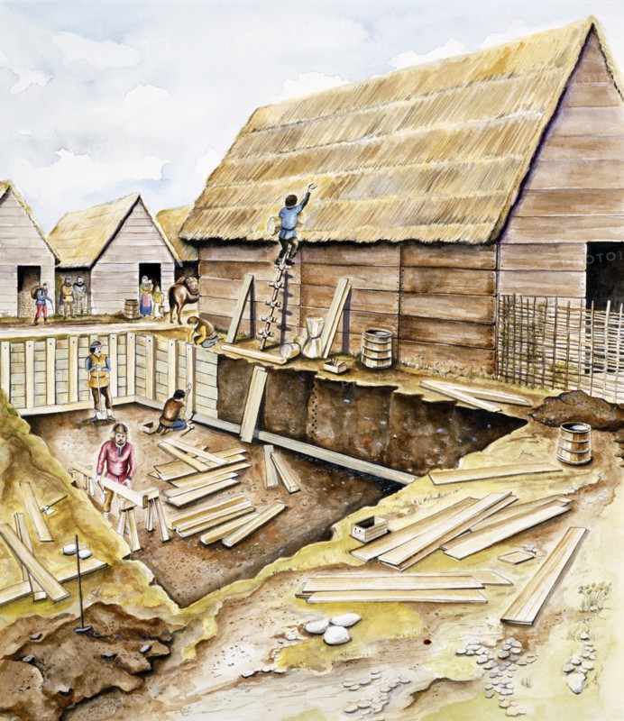 Viking buildings, late 10th century
