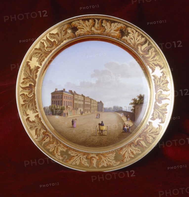 Plate showing a view of Apsley House, London, c1819