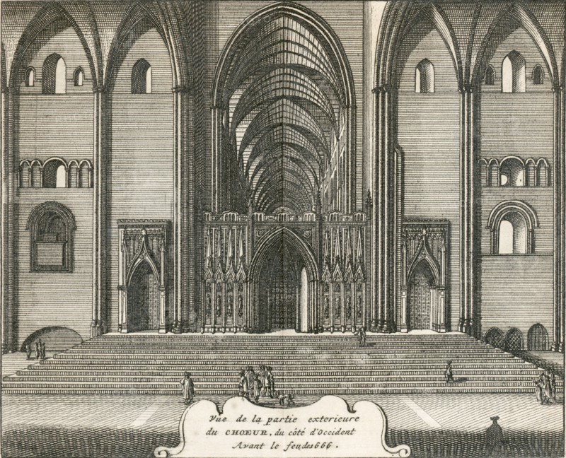 Choir of Old St Paul's Cathedral, City of London, 1707