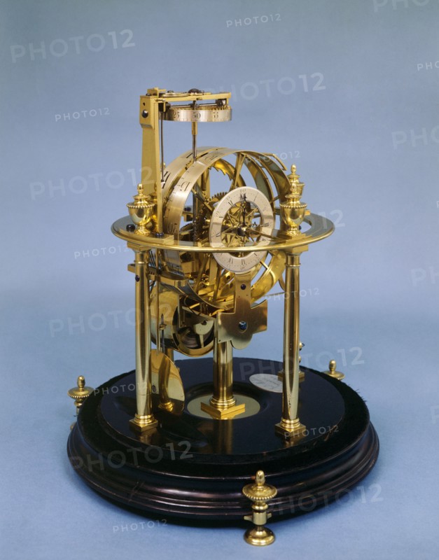 Skeleton clock made by John Joseph Merlin, 1776