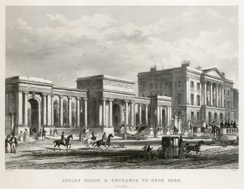 Apsley House, Hyde Park Corner, London, 1850
