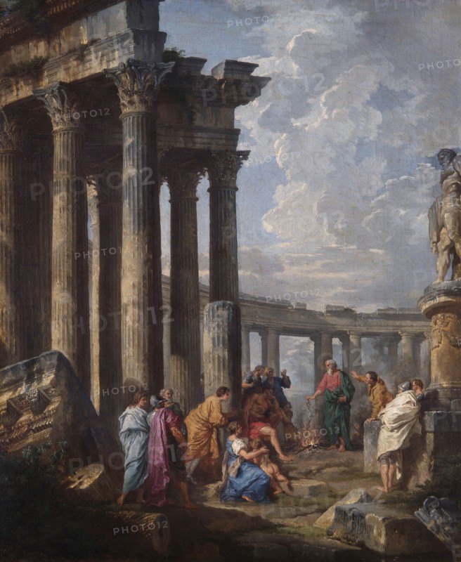 St Paul at Malta, Grasping the Viper', 1735